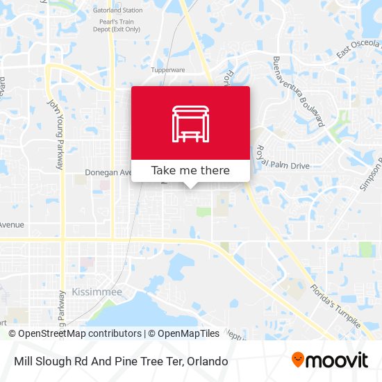 Mill Slough Rd And Pine Tree Ter map