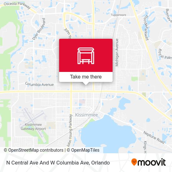 Mapa de N Central Ave And W Columbia Ave