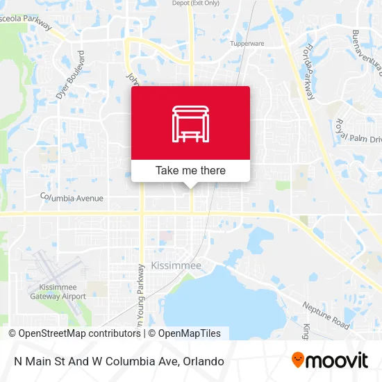 Mapa de N Main St And W Columbia Ave