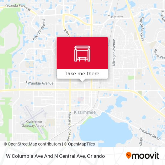 Mapa de W Columbia  Ave And N Central  Ave
