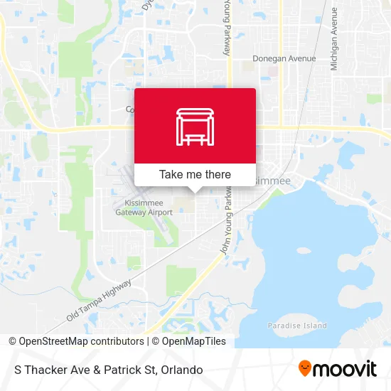 S Thacker Ave & Patrick St map