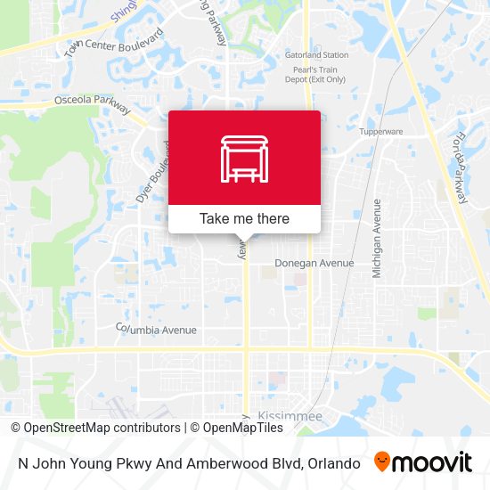 Mapa de N John Young Pkwy And Amberwood Blvd