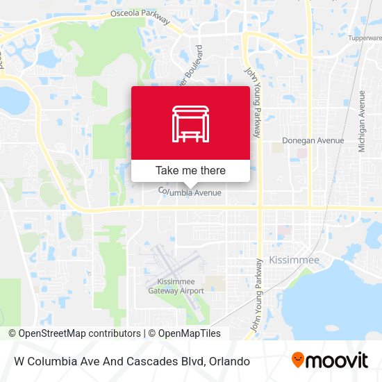 W Columbia  Ave And Cascades  Blvd map