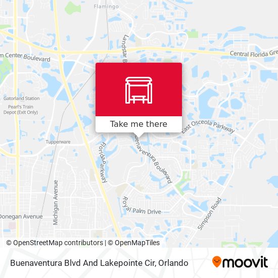 Buenaventura Blvd And Lakepointe Cir map