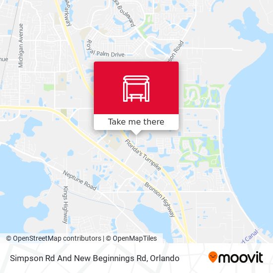 Simpson Rd And New Beginnings Rd map