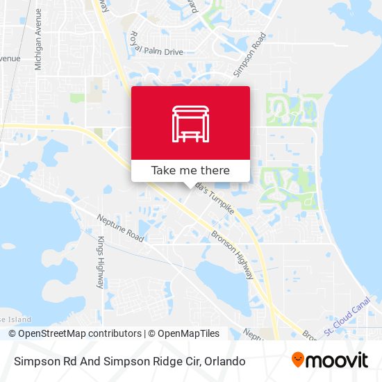 Simpson Rd And Simpson Ridge Cir map