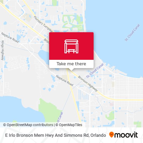 E Irlo Bronson Mem Hwy And Simmons Rd map