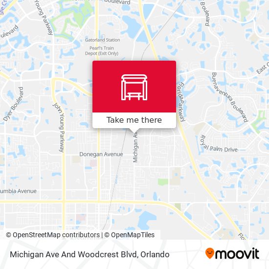 Mapa de Michigan Ave And Woodcrest Blvd