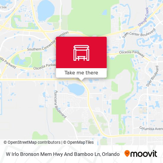 W Irlo Bronson Mem Hwy And Bamboo Ln map