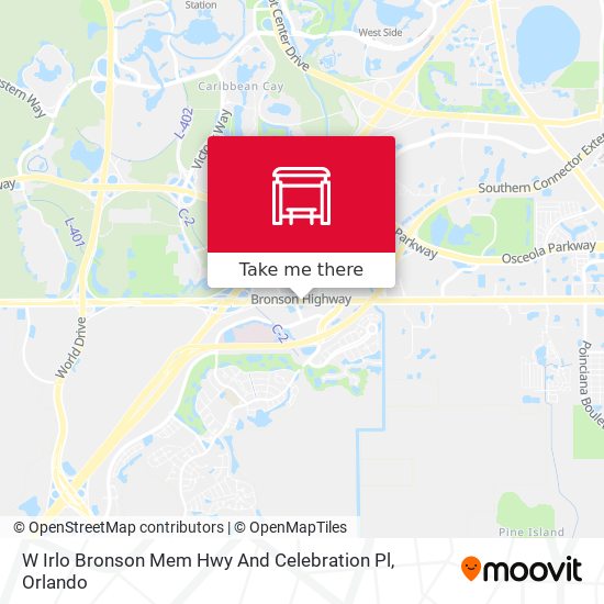 W Irlo Bronson Mem Hwy And Celebration Pl map