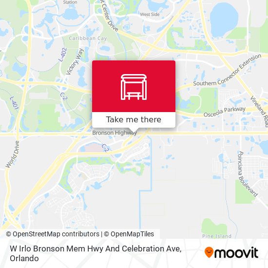 Mapa de W Irlo Bronson Mem Hwy And Celebration Ave