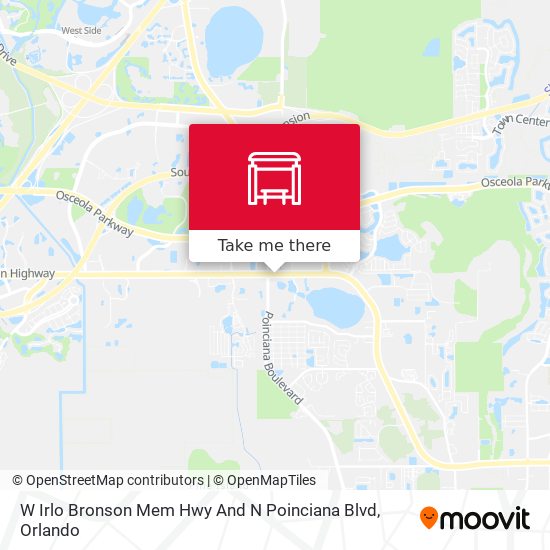 W Irlo Bronson Mem Hwy And N Poinciana Blvd map