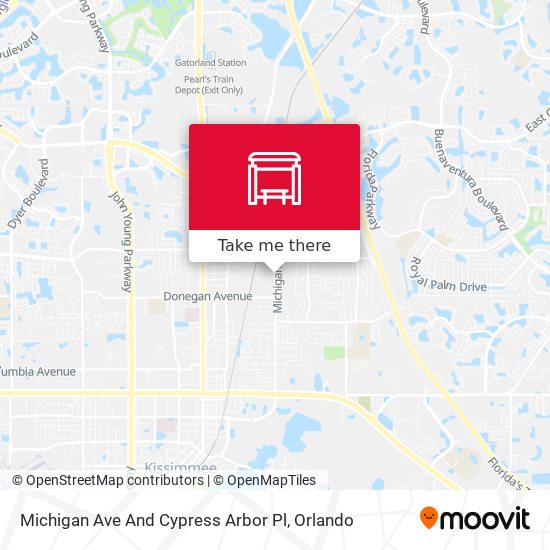Michigan Ave And Cypress Arbor Pl map
