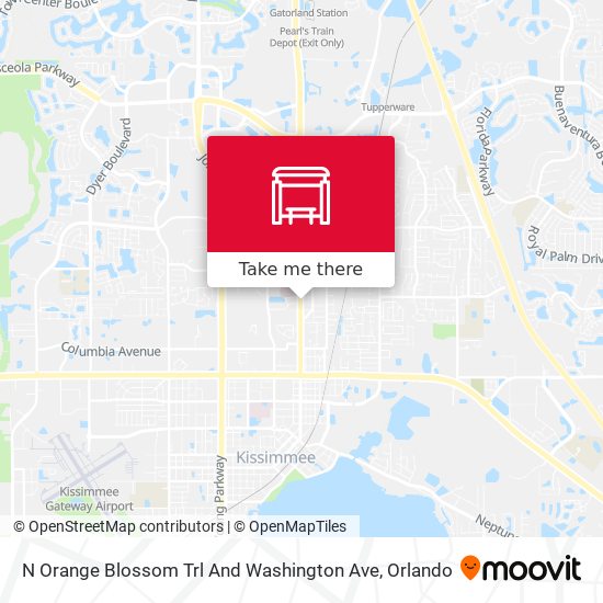 N Orange Blossom Trl And Washington Ave map