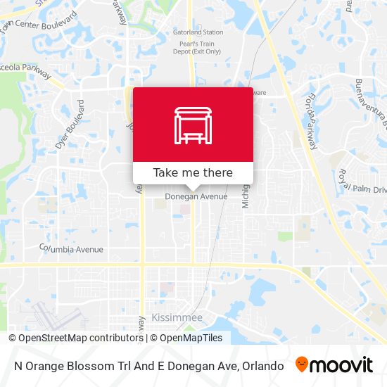 N Orange Blossom Trl And E Donegan Ave map