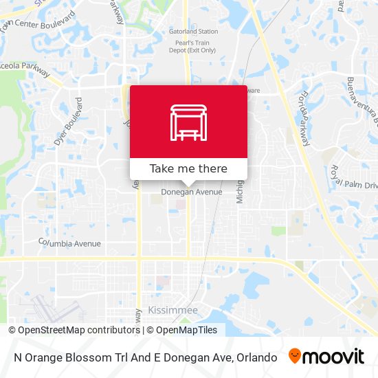 Mapa de N Orange Blossom Trl And E Donegan Ave