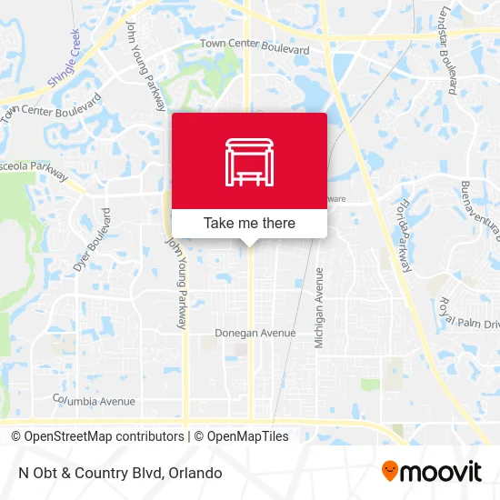 N Obt & Country Blvd map