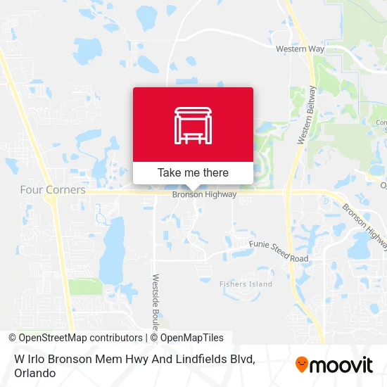 Mapa de W Irlo Bronson Mem Hwy And Lindfields Blvd