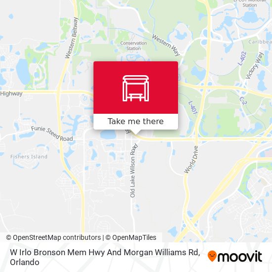 W Irlo Bronson Mem Hwy And Morgan Williams Rd map