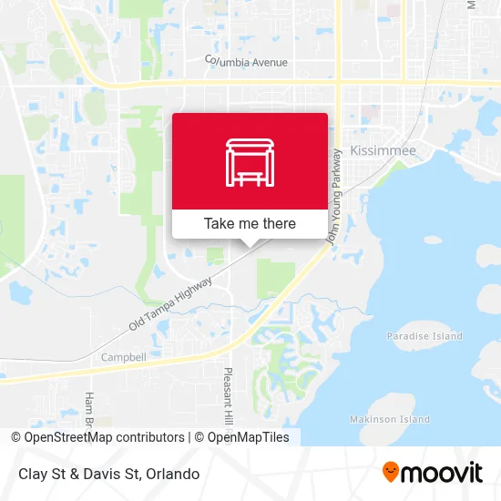 Clay St & Davis St map