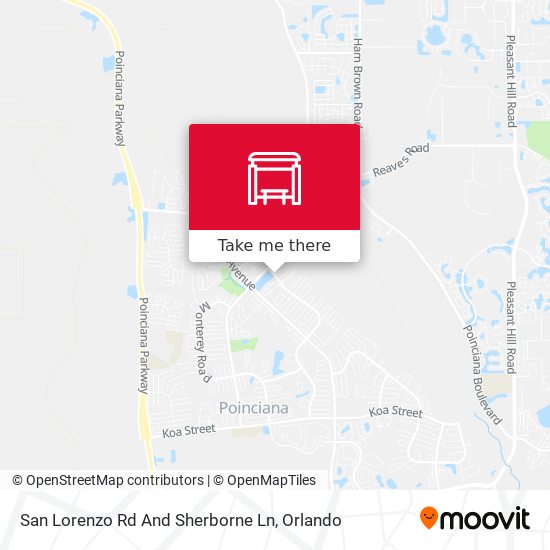 San Lorenzo Rd And Sherborne Ln map