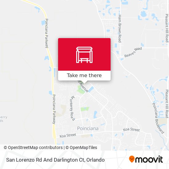 San Lorenzo Rd And Darlington Ct map