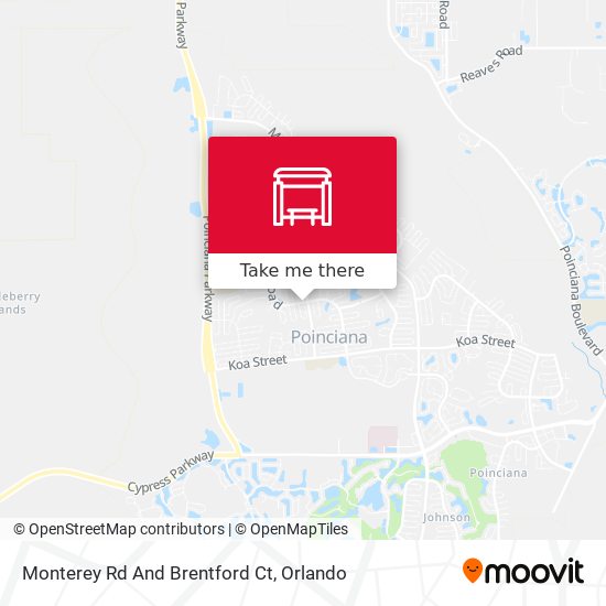 Monterey Rd And Brentford Ct map