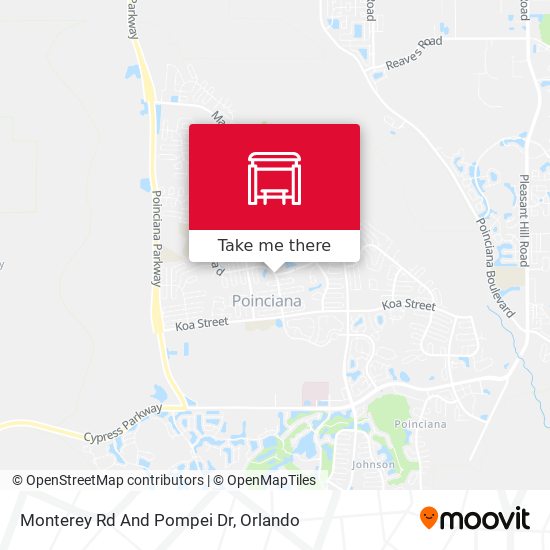 Monterey Rd And Pompei Dr map