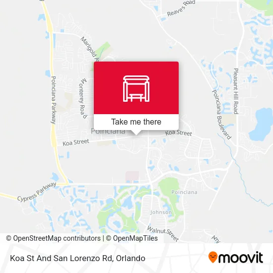 Mapa de Koa St And San Lorenzo Rd