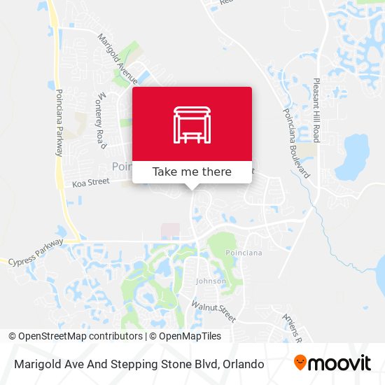 Mapa de Marigold Ave And Stepping Stone Blvd