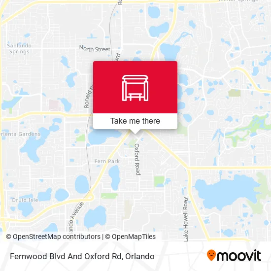 Mapa de Fernwood Blvd And Oxford Rd