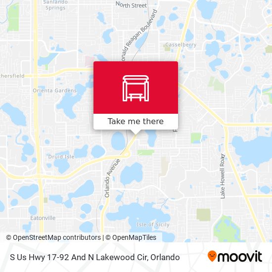 S Us Hwy 17-92 And N Lakewood Cir map