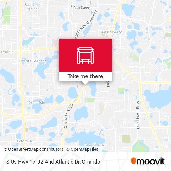 S Us Hwy 17-92 And Atlantic Dr map