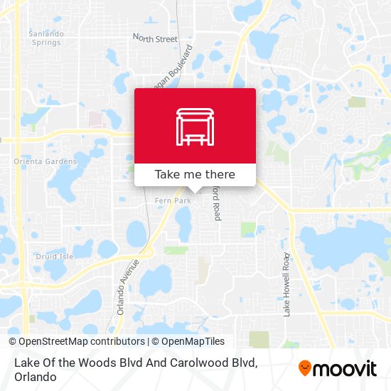 Mapa de Lake Of the Woods Blvd And Carolwood Blvd