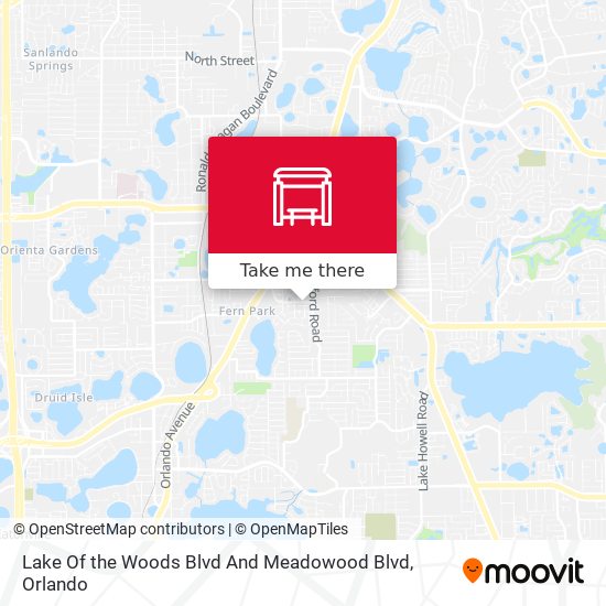 Lake Of the Woods Blvd And Meadowood Blvd map