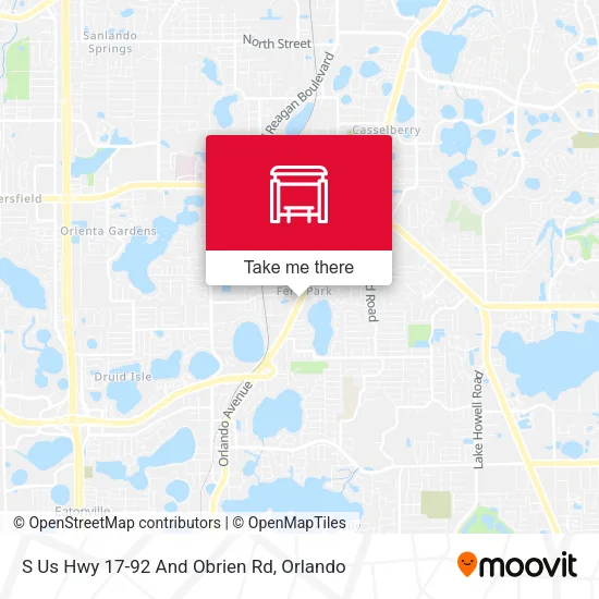 S Us Hwy 17-92 And Obrien Rd map