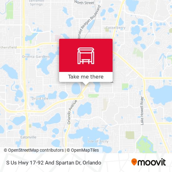 S Us Hwy 17-92 And Spartan Dr map