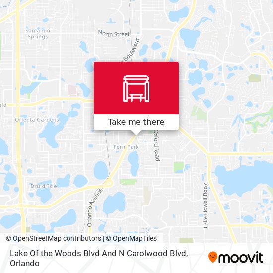 Mapa de Lake Of the Woods Blvd And N Carolwood Blvd