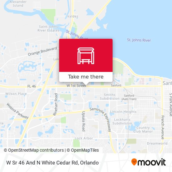 Mapa de W Sr 46 And N White Cedar Rd