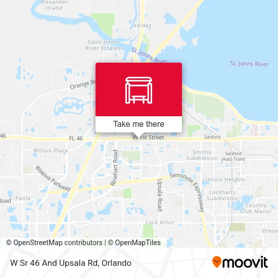 Mapa de W Sr 46 And Upsala Rd