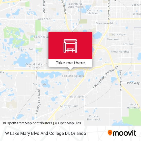 W Lake Mary Blvd And College Dr map