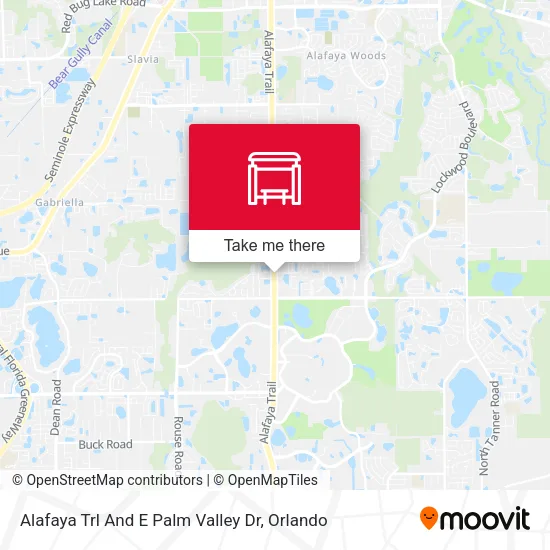 Mapa de Alafaya Trl And E Palm Valley Dr