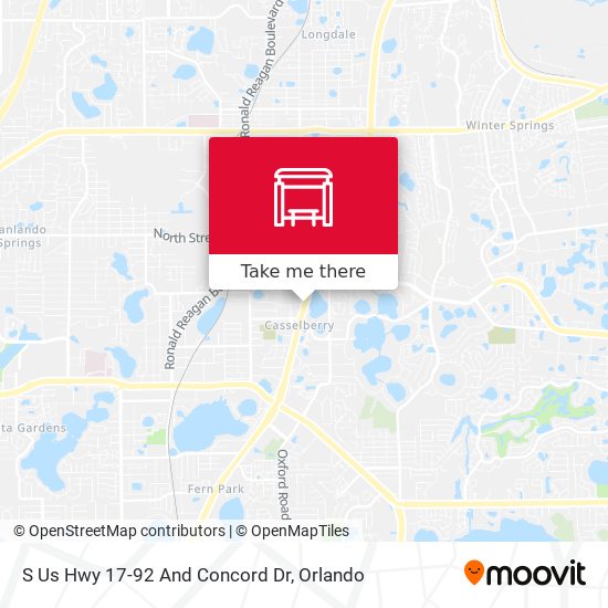 S Us Hwy 17-92 And Concord Dr map