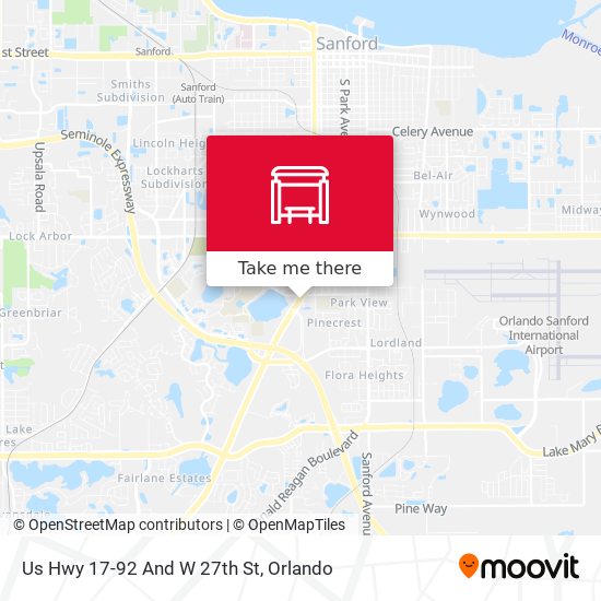Mapa de Us Hwy 17-92 And W 27th St