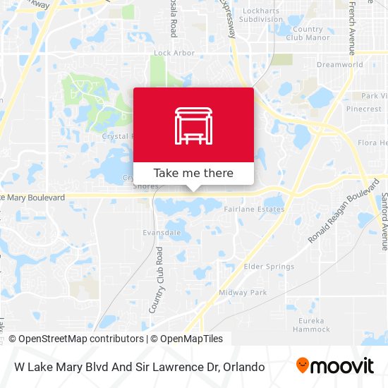 W Lake Mary Blvd And Sir Lawrence Dr map