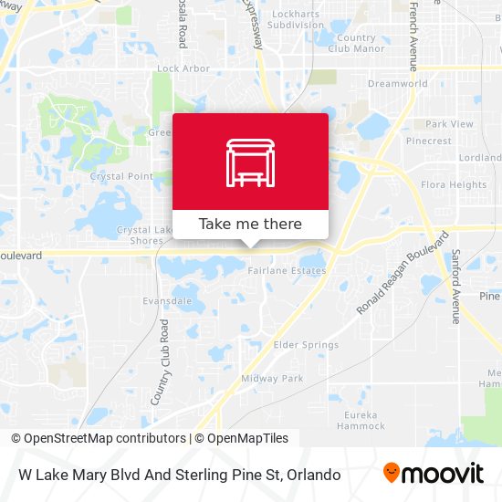 W Lake Mary Blvd And Sterling Pine St map
