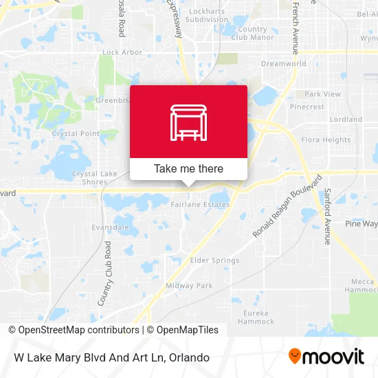 W Lake Mary Blvd And Art Ln map