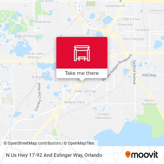 N Us Hwy 17-92 And Eslinger Way map