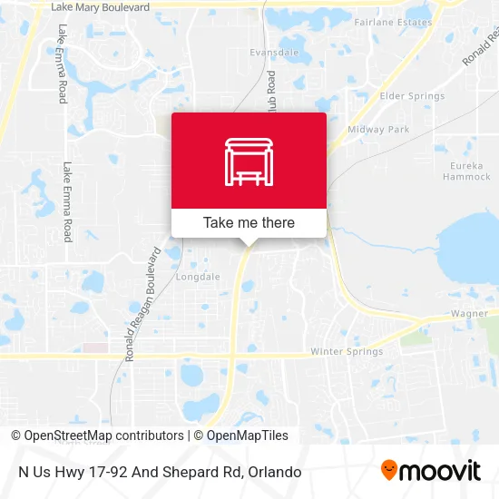 Mapa de N Us Hwy 17-92 And Shepard Rd