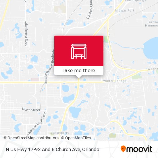 N Us Hwy 17-92 And E Church Ave map